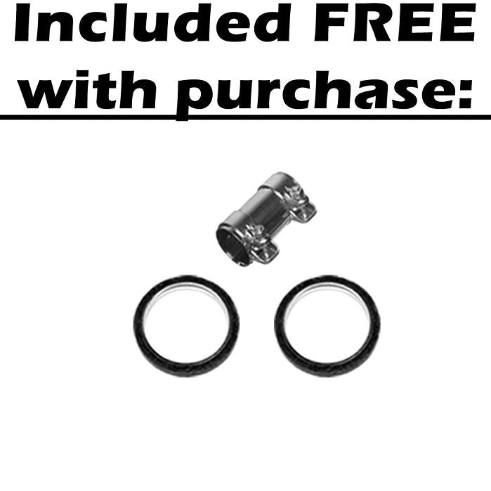Northeastern Exhaust | Resonator Pipe Compatible for 1998-2000 Toyota Rav4 2.0L | Free Gaskets Included | Automotive Replacement Part