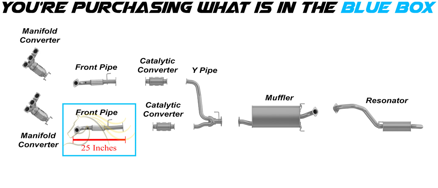 2008-2009 Kia Sorento 3.3L/3.8L Exhaust Pipe