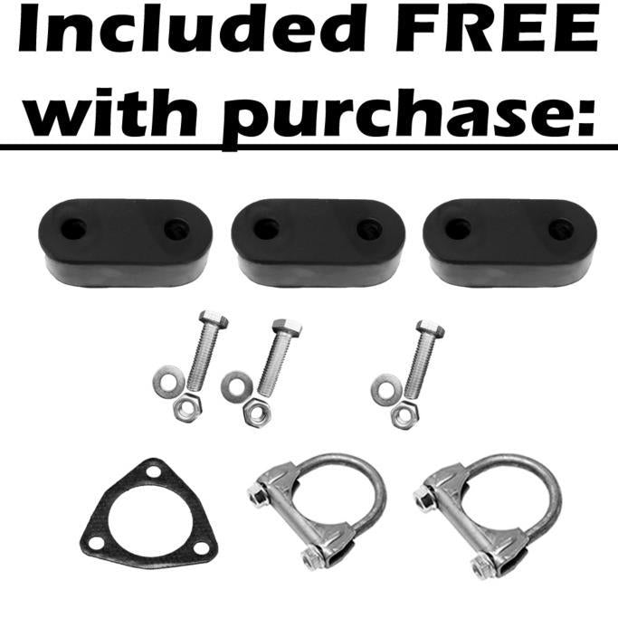 Exhaust Resonator and Muffler with hanger for 2005-2006 Chevrolet Equinox | 2006 Pontiac Torrent | 3.4L