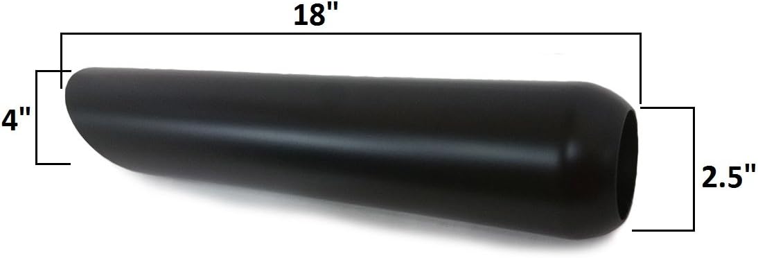 Colt Exhaust | Stainless Steel Powder Coated Black Universal Truck Exhaust Tip