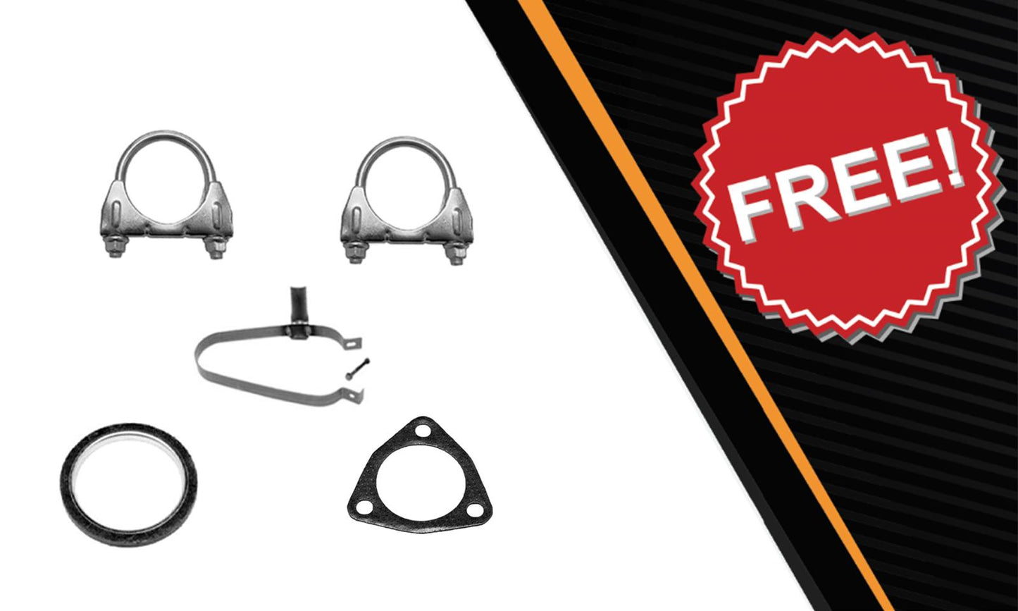 Catalytic, Resonator and Muffler for 2002-2005 Chevrolet Cavalier and Pontiac Sunfire 2.2L