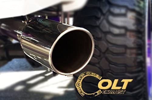 Colt Exhaust Bolt on Rolled Edge Slant Stainless Exhaust Tip 4 Inch x 7 Inch x 15 Inch