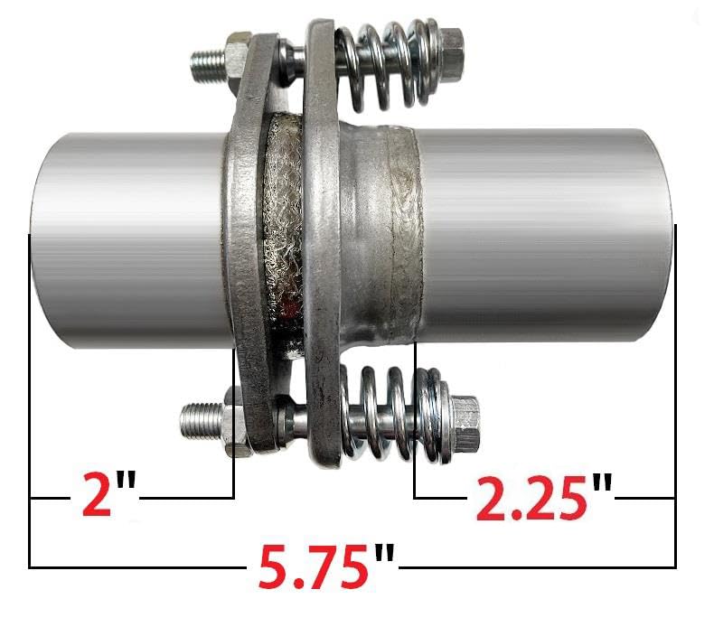 Colt Exhaust | Stainless Steel - Spherical Joint Repair Flange Spring Bolt Kit 2.5" ID