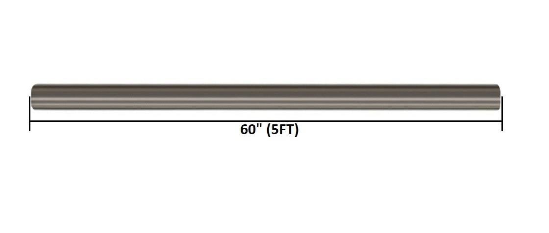 Colt Exhaust Universal Straight Exhaust Pipe Part (5" inch OD/ID x 5' Feet Long - 5" Exhaust Pipe)