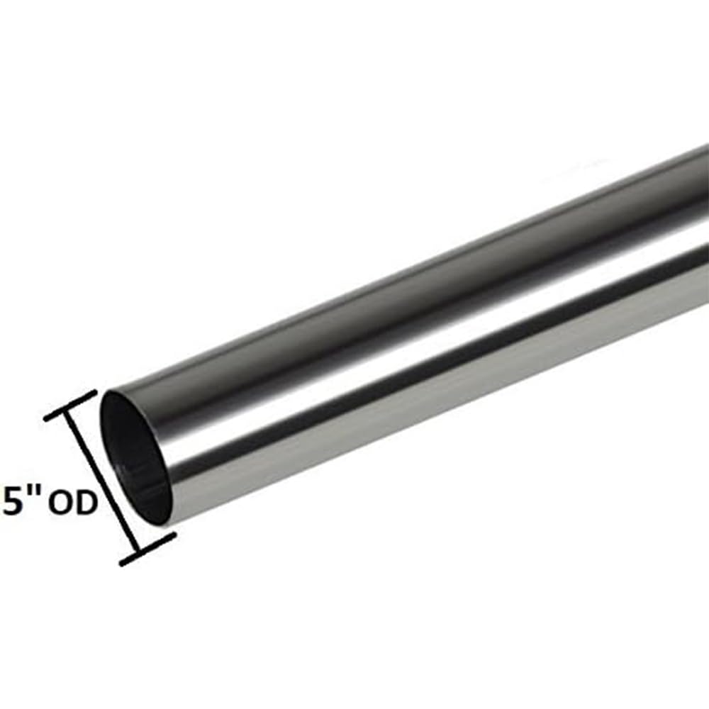 Colt Exhaust Universal Straight Exhaust Pipe Part (5" inch OD/ID x 5' Feet Long - 5" Exhaust Pipe)