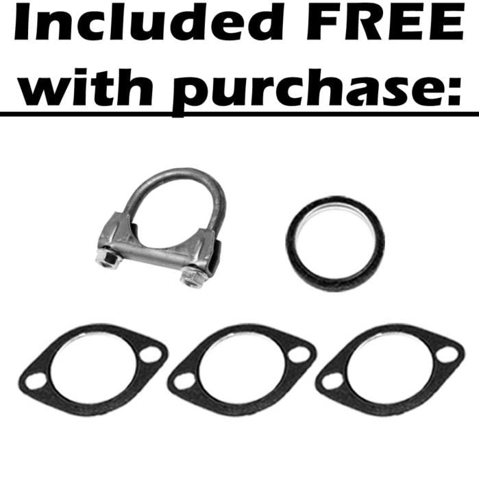 Front Exhaust Pipe, Resonator and Muffler for 2009-2011 Chevrolet Aveo5 1.6L | 2009 Pontiac G3 1.6L