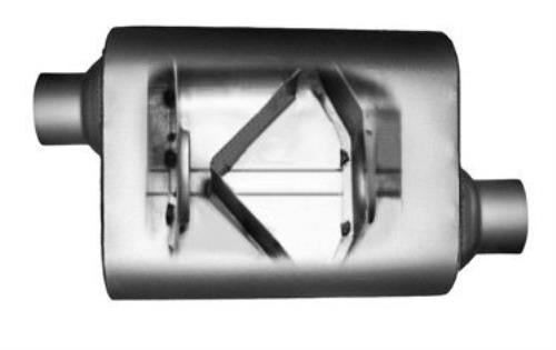 Colt Exhaust | Single Chamber 3"ID Offset Inlet & Offset Outlet