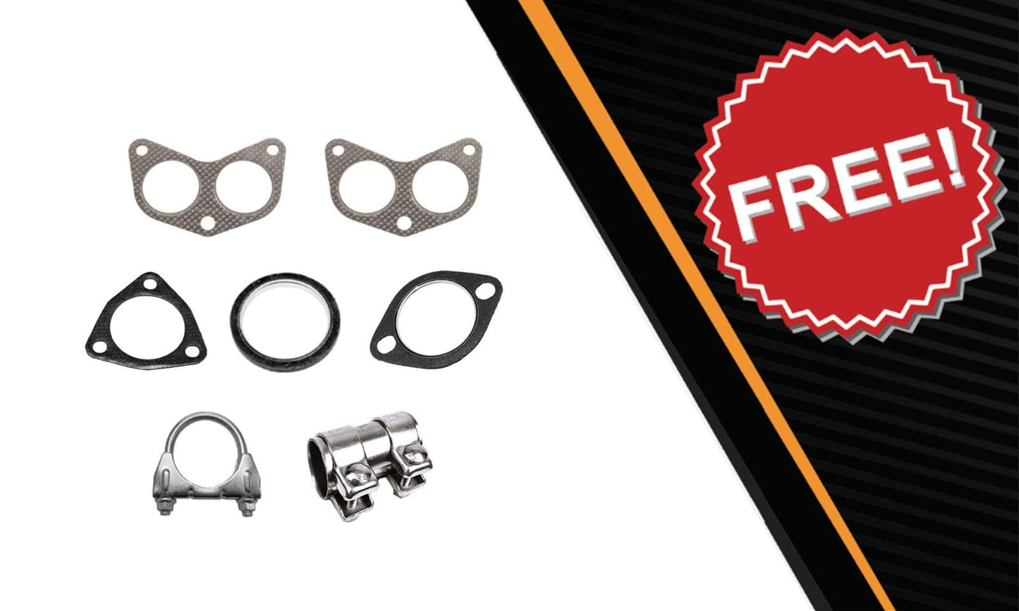 Complete Exhaust System Kit for 2016-2017 Subaru Crosstrek | 2012-2016 Impreza | 2013-2015 XV Crosstrek | 2.0L