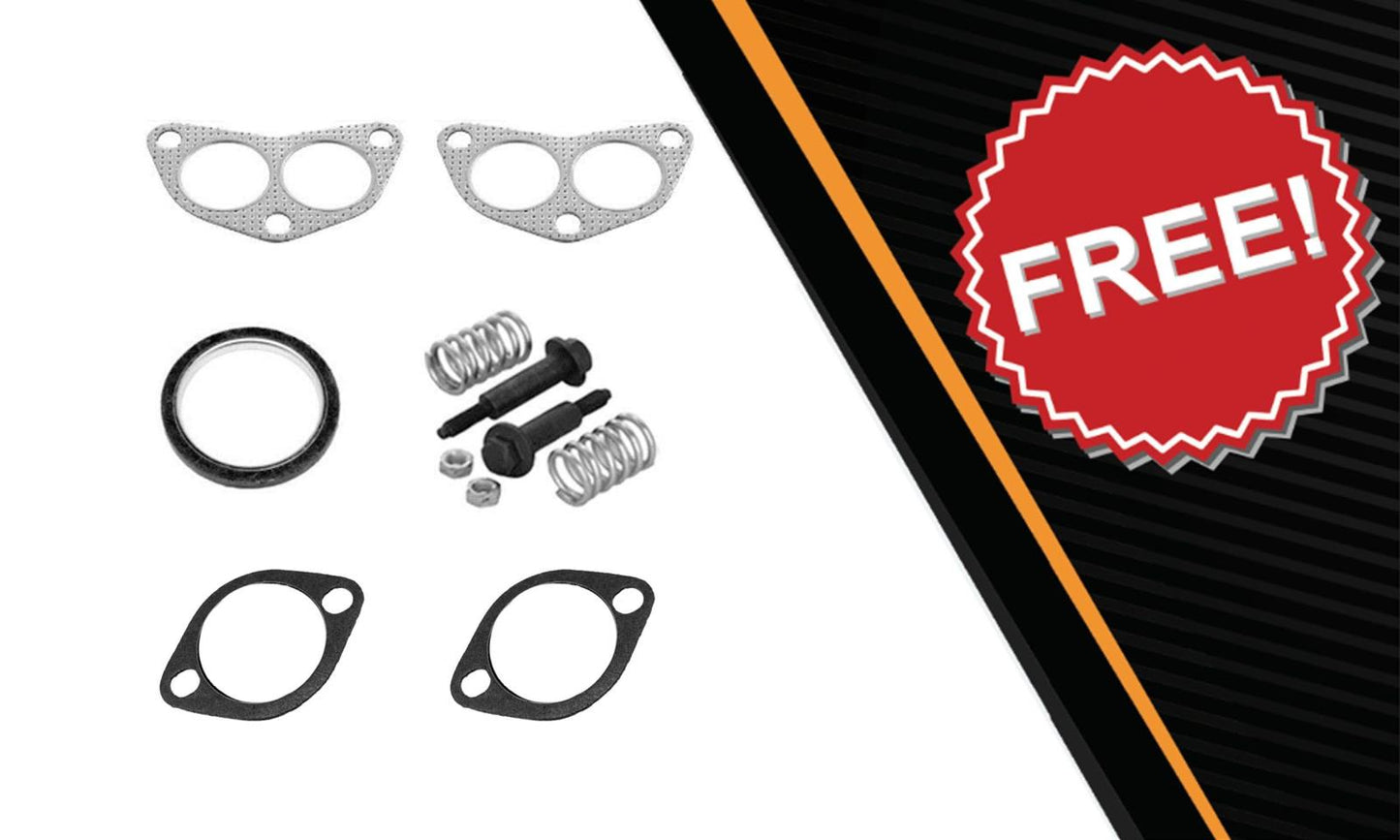 Front Pipe, Catalytic Converter, Resonator and Muffler for 2005 Saab 9-2X | 2002-2005 Subaru Impreza | 2.5L