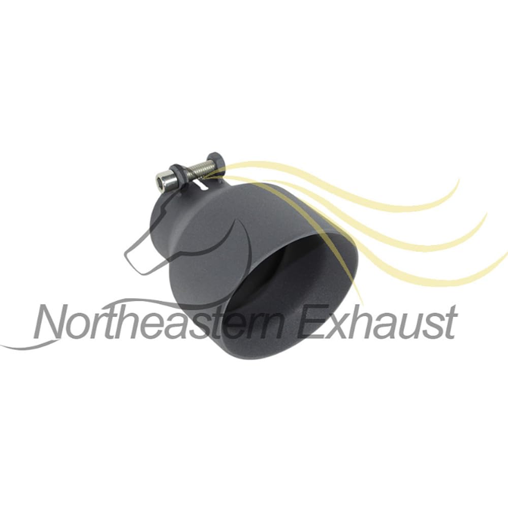 Colt Exhaust | Stainless Steel Universal Exhaust Tip 2.5" Inch ID x 4" Inch OD x 5.2" Inch Long Black Coated | Automotive Replacement Part