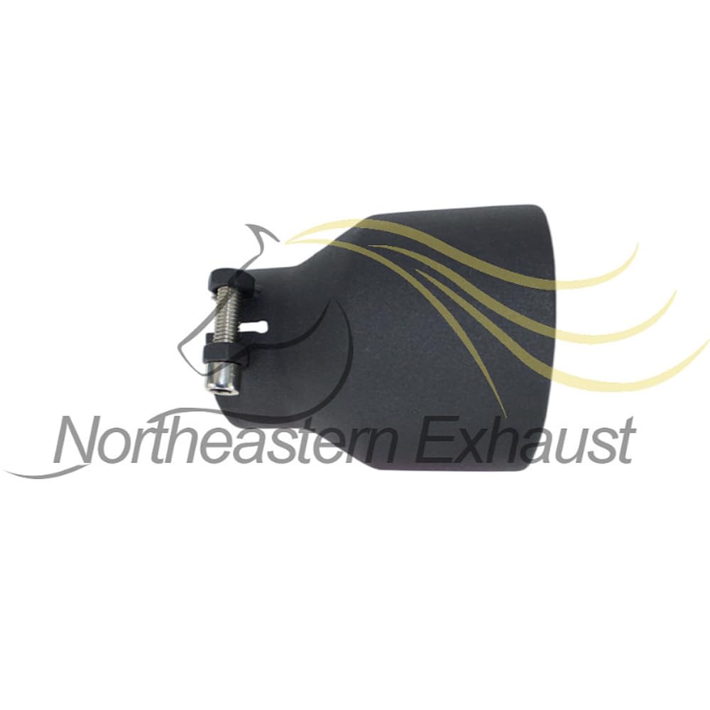 Colt Exhaust | Stainless Steel Universal Exhaust Tip 2.5" Inch ID x 4" Inch OD x 5.2" Inch Long Black Coated | Automotive Replacement Part