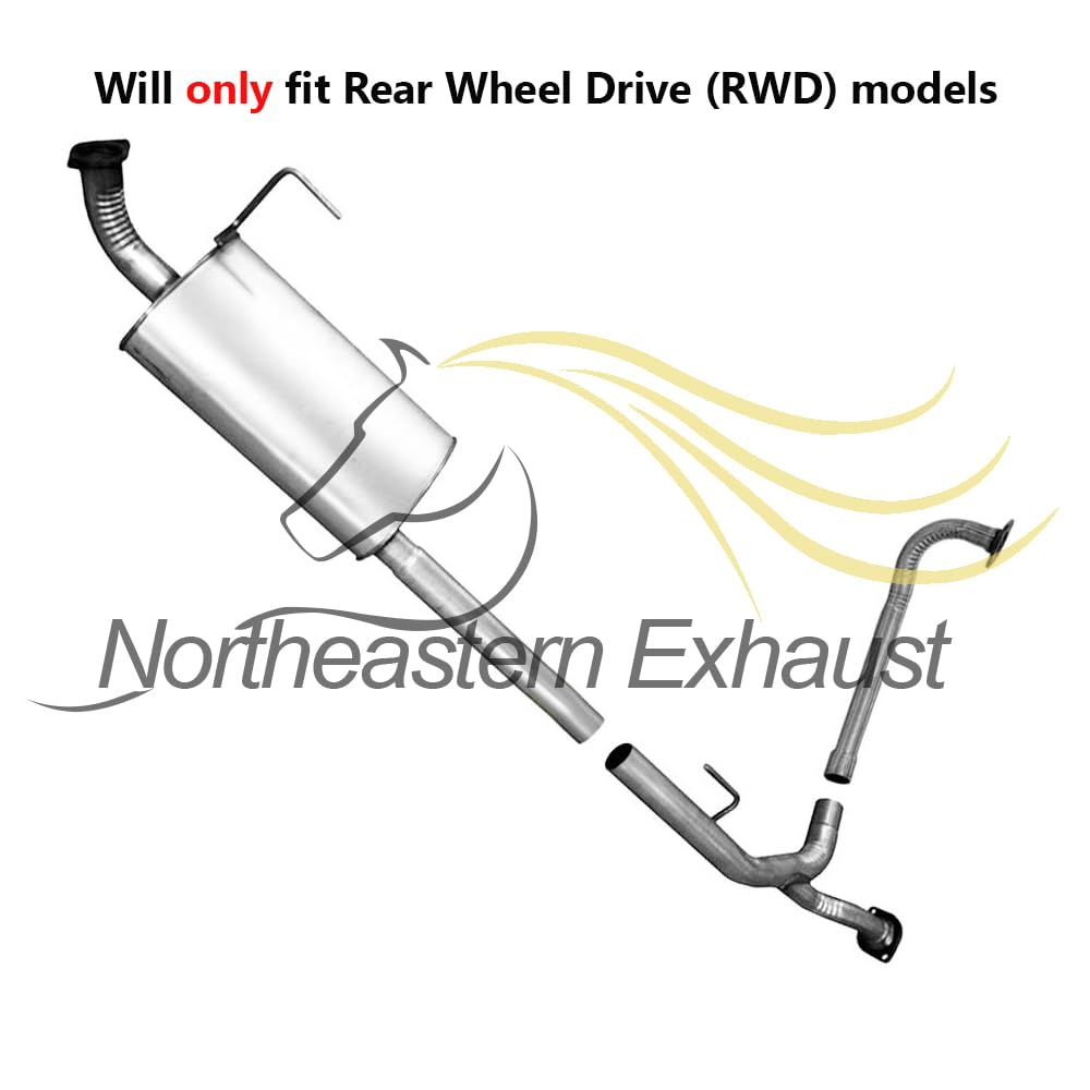 2004-2006 Nissan Titan 5.6L Exhaust Intermediate Pipe, Muffler and Tail Pipe | RWD