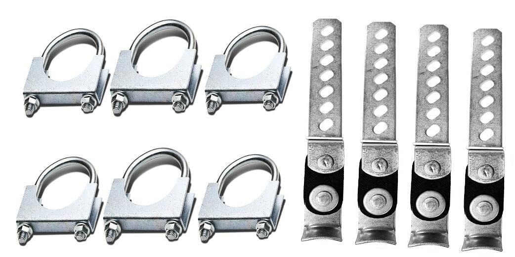 1987-2002 Chevrolet Silverado/C/K 1500 and 2500 Dual 2.5'' Mandrel-Bent Exhaust Pipe with Angle Cut Tips for Gas Models