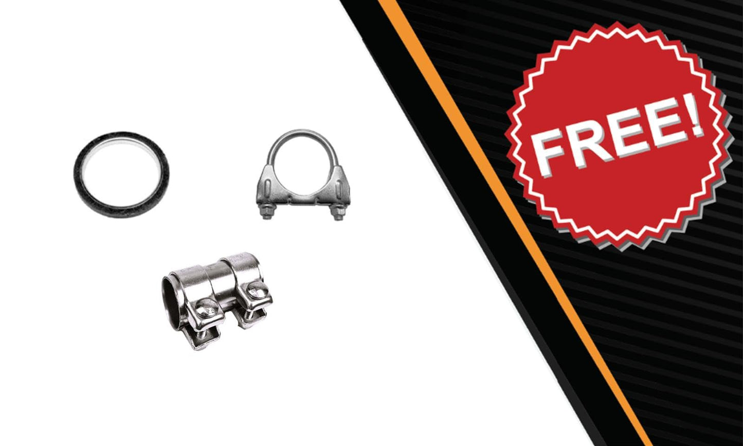 Northeastern Exhaust | Stainless Steel EPA-Approved Catalytic Exhaust Assembly Compatible for Lincoln Navigator 2005-2006 5.4L | Include Gasket, Clamp, and Sleeve