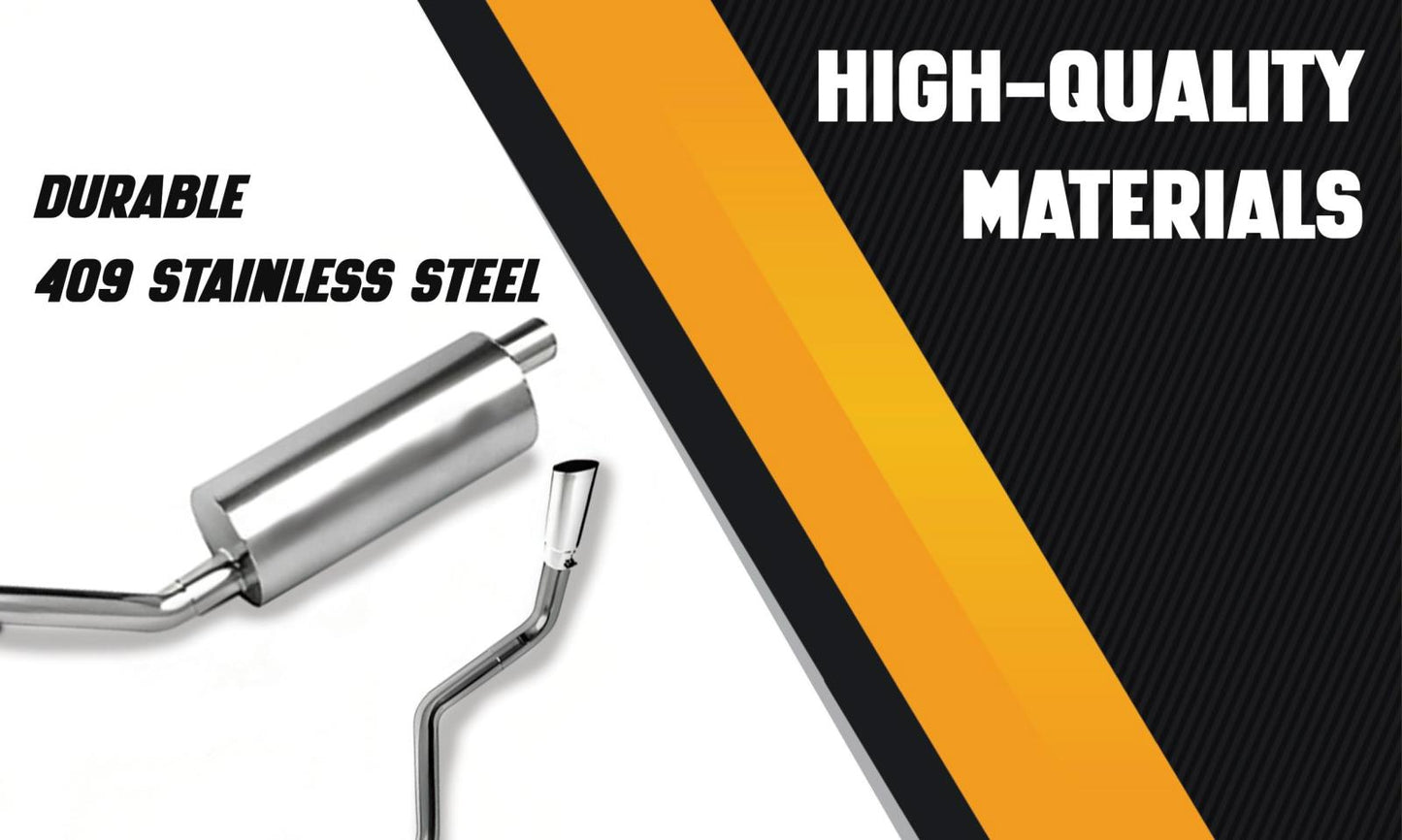 Colt Exhaust | Stainless Steel Straight Pipe Universal Fit Muffler Exhaust Pipe 5"ID (36" Long) | Free Two Lap Joint Band Clamps Included | Automotive Replacement Part