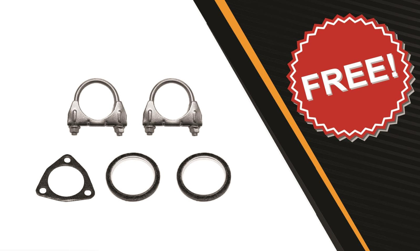 Northeastern Exhaust | Stainless Steel Resonator Y-Pipe Exhaust System Kit Compatible for Honda Accord 1998-2002 3.0L | Free Gaskets and Clamps Included | 4 Door