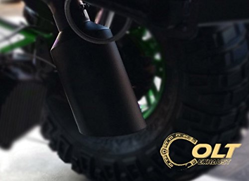Colt Exhaust | Stainless Steel Universal High Temperature Black Coated Diesel Truck Bolt On Exhaust Tip (5"Inlet x 8"Outlet x 18"Long) | Automotive Replacement Part