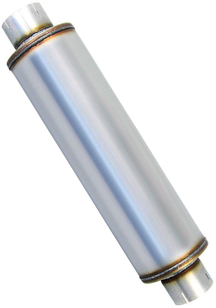 Colt Exhaust | Stainless Steel Universal Performance Diesel Muffler Exhuast Pipe (4"ID/OD x 30"Long) | Automotive Replacement Part
