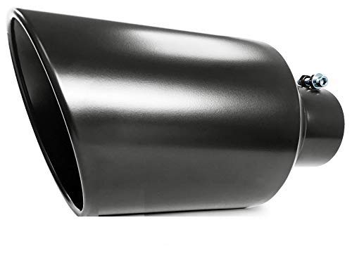 Colt Exhaust Black Coated Diesel Truck Bolt On Exhaust Tip (5" x 8" x 15")