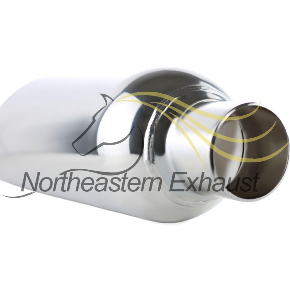 Colt Exhaust | Stainless Steel Exhaust Tip Universal Angle Cut 5 Inch Chrome Exhaust Tip (2.5" ID x 5" OD x 17" Long) | Automotive Replacement Part