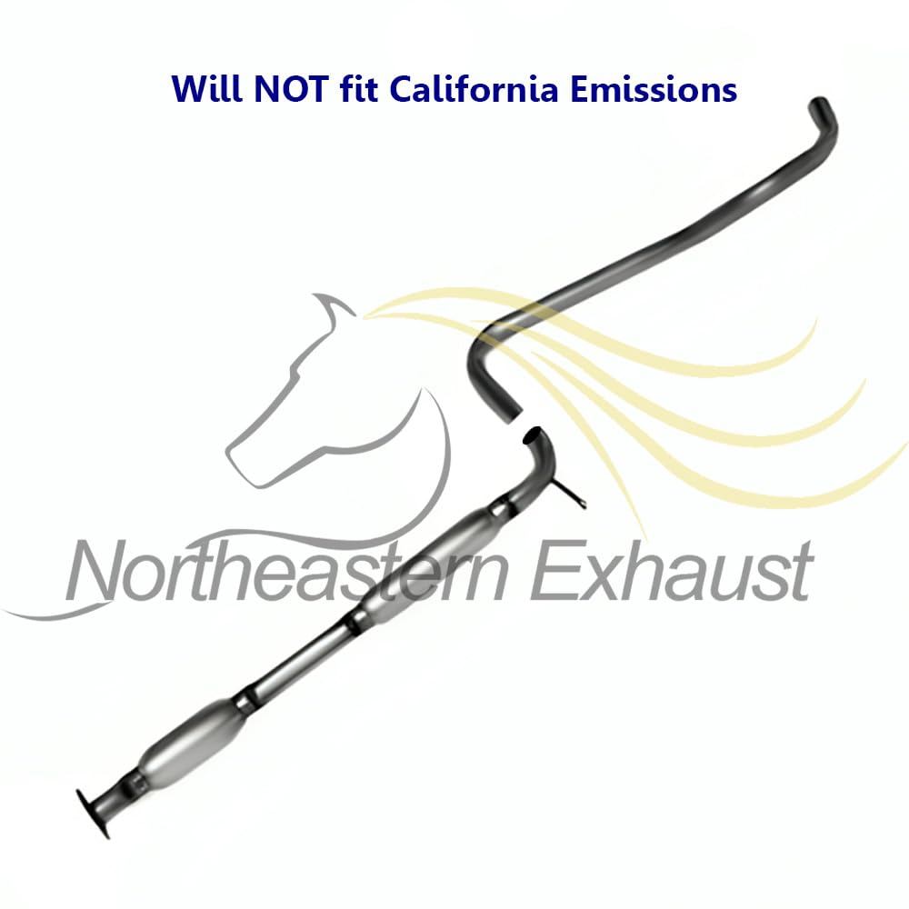 1998-2000 Nissan Altima 2.4L Exhaust Resonator Pipe and Muffler