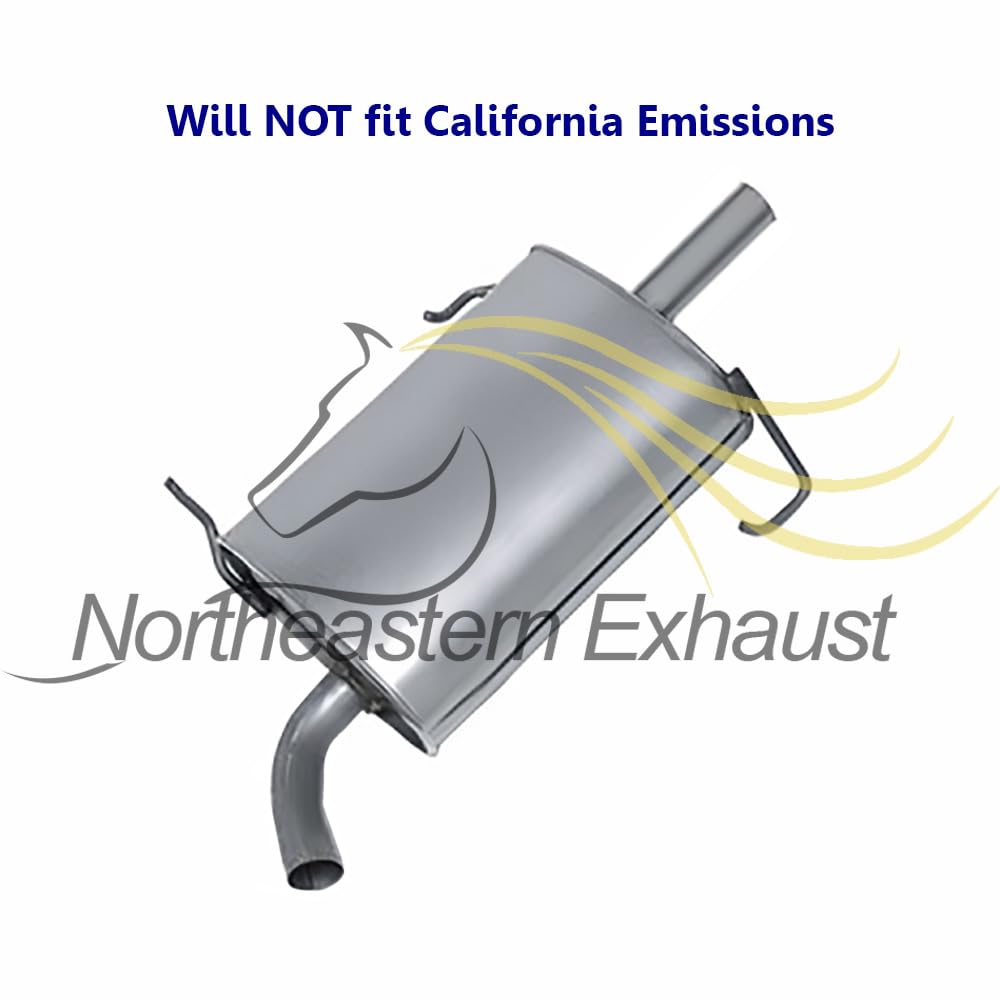 1998-2000 Nissan Altima 2.4L Exhaust Resonator Pipe and Muffler