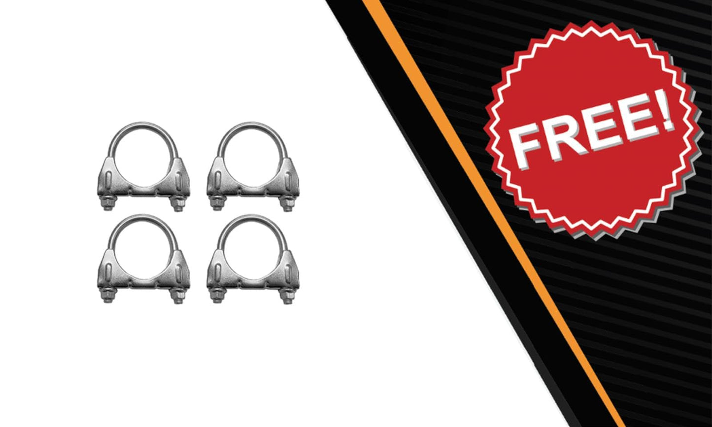 2006-2011 Mercury Milan 3.0L Exhaust Resonator Pipe, Intermediate Pipe, and Pair of Muffler