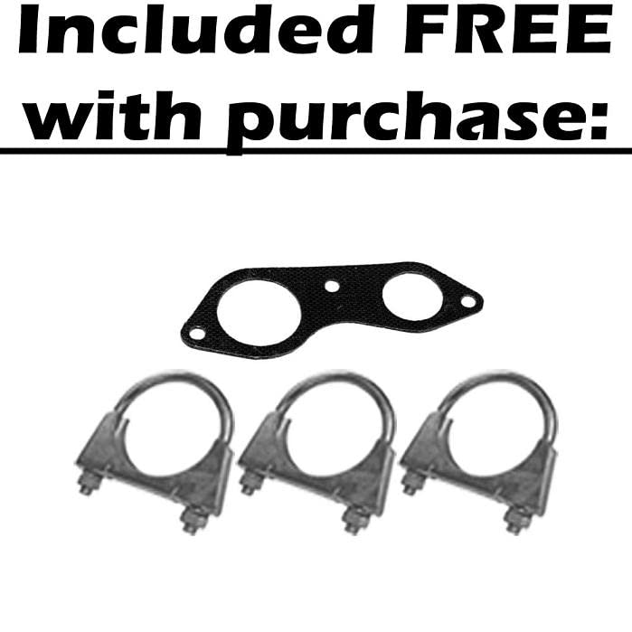 1996-1998 GMC C1500 C2500 K1500 5.7L Exhaust H-Pipe, Muffler and Tail Pipe