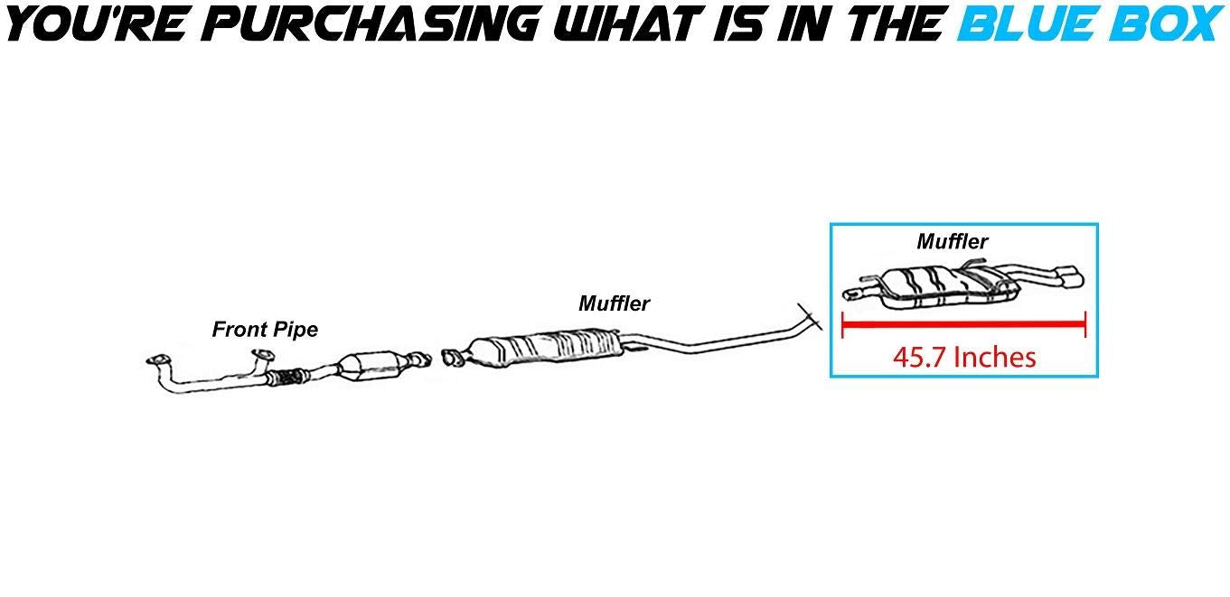 1999-2003 Saab 9-5 3.0L Exhaust Muffler