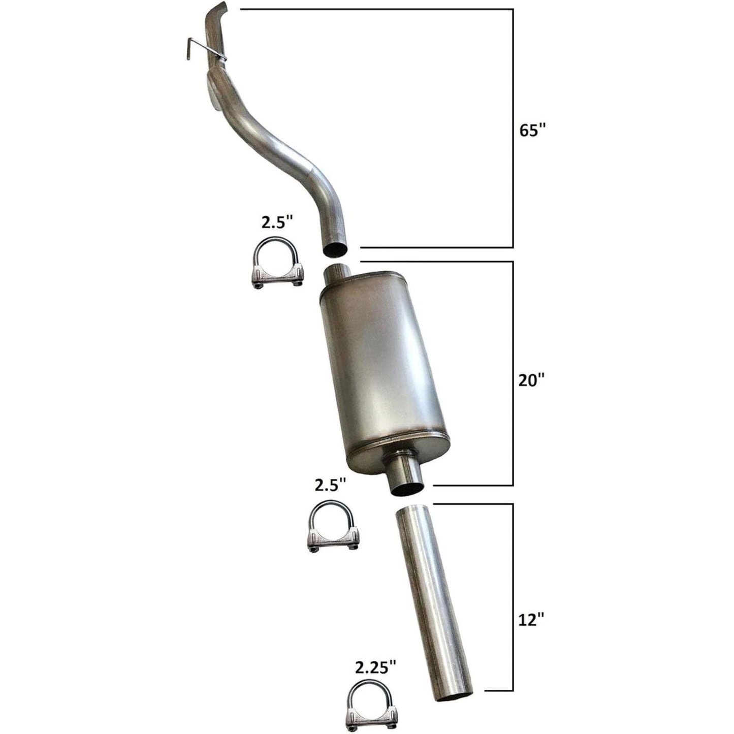 1999-2004 Jeep Grand Cherokee Performance Exhaust Pipe, Muffler and Straight Pipe