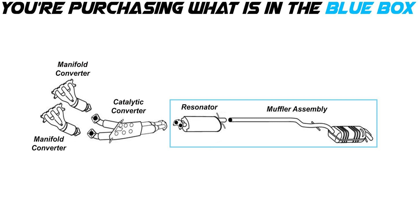 2007-2014 Volvo XC90 3.2L Exhaust Resonator Pipe and Muffler