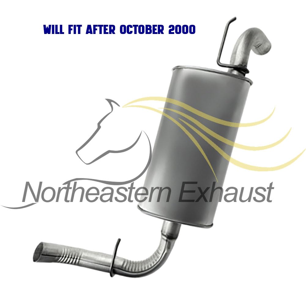Northeastern Exhaust | Direct Fit Intermediate Pipe & Rear Muffler Compatible for 2000-2005 Dodge Neon 2.0L | 2000-2001 Plymouth Neon 2.0L | Free Clamps Included