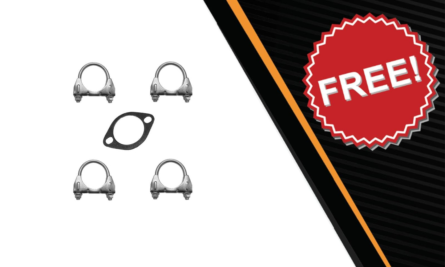 Northeastern Exhaust | Stainless Steel Y Pipe, Resonator, Muffler Exhaust System Kit Compatible for Chevrolet Impala 2006-2011 3.9L and 2006-2009 5.3L | Free Clamps and Gasket Included | Automotive Replacement Part