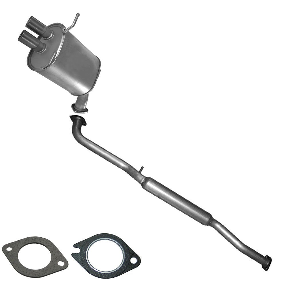 Northeastern Exhaust | Resonator Pipe Muffler Exhaust System Compatible for 2004 Infiniti G35 Sedan 3.5L | Free Gaskets Included