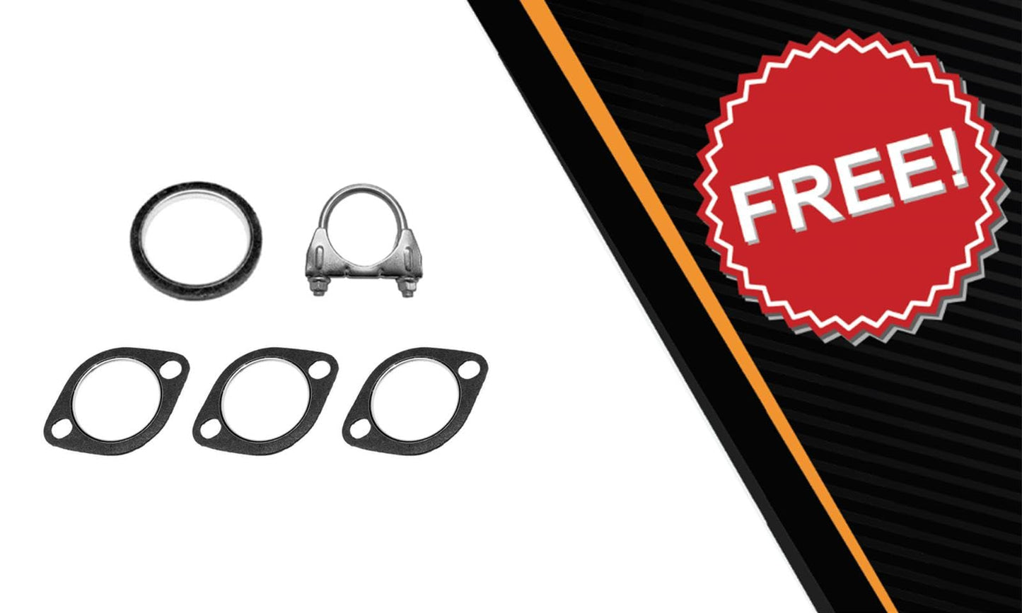 Northeastern Exhaust | Stainless Steel Front Pipe Resonator Muffler Exhaust System Kit Compatible for Chevrolet Aveo5 2007-2011 1.6L - Include Gasket and Clamp