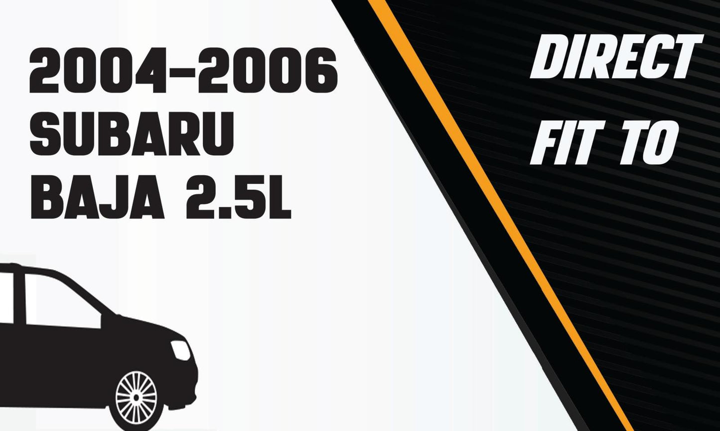 Northeastern Exhaust | Direct-fit Exhaust Resonator Pipe Compatible for 2004-2006 Subaru Baja 2.5L Turbo | Free Gaskets Included | Automotive Replacement Part