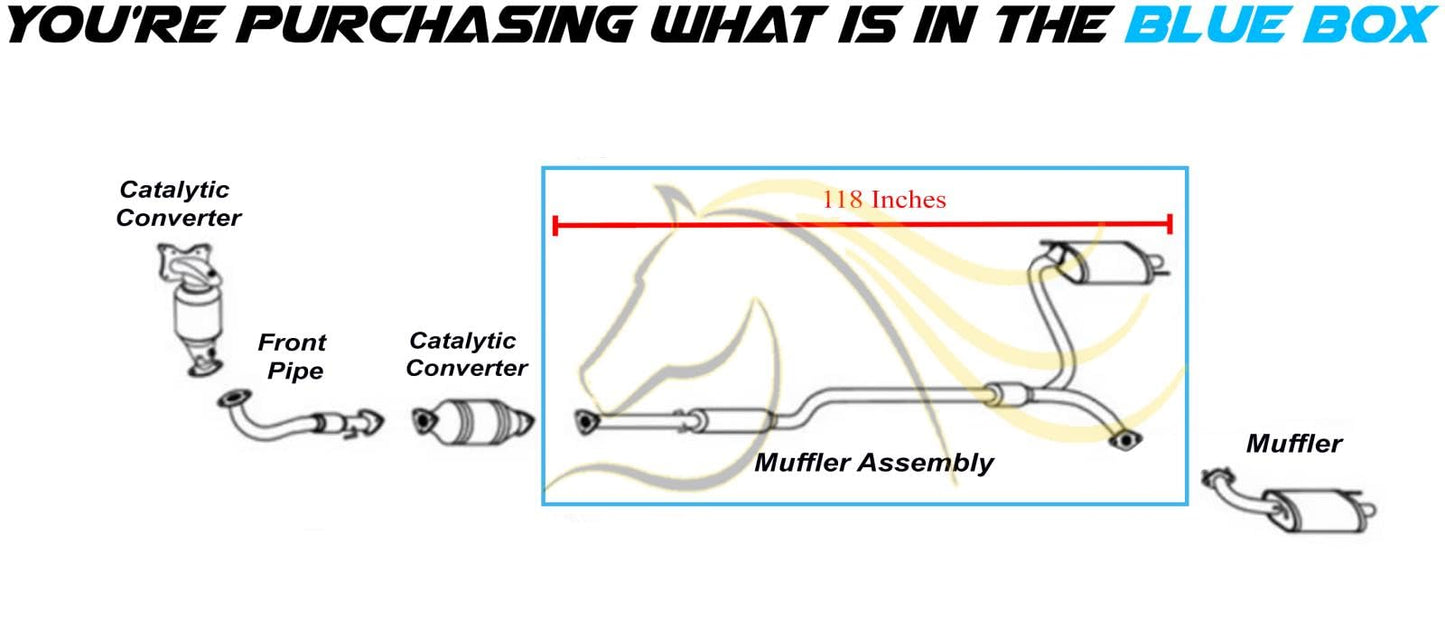 2009-2014 Acura TSX 2.4L Exhaust Muffler Assembly