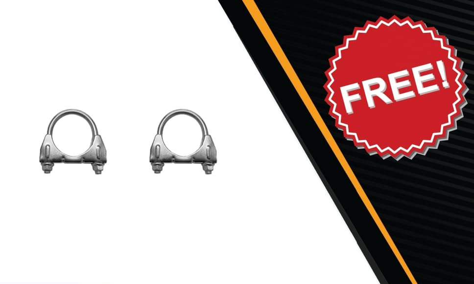 Northeastern Exhaust | Stainless Steel Exhaust Muffler & Tailpipe Exhaust System Kit Compatible for 2009-2010 Pontiac Vibe 2.4L 2.8L | F.W.D | Free Clamps Included | Automotive Replacement Part