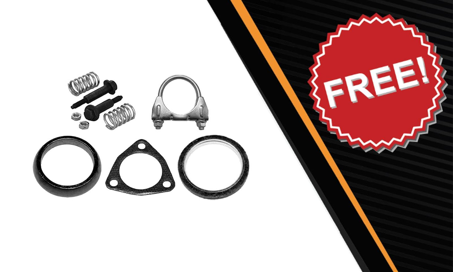 2012-2014 Honda CR-V 2.4L Exhaust Resonator Pipe and Muffler with Catalytics