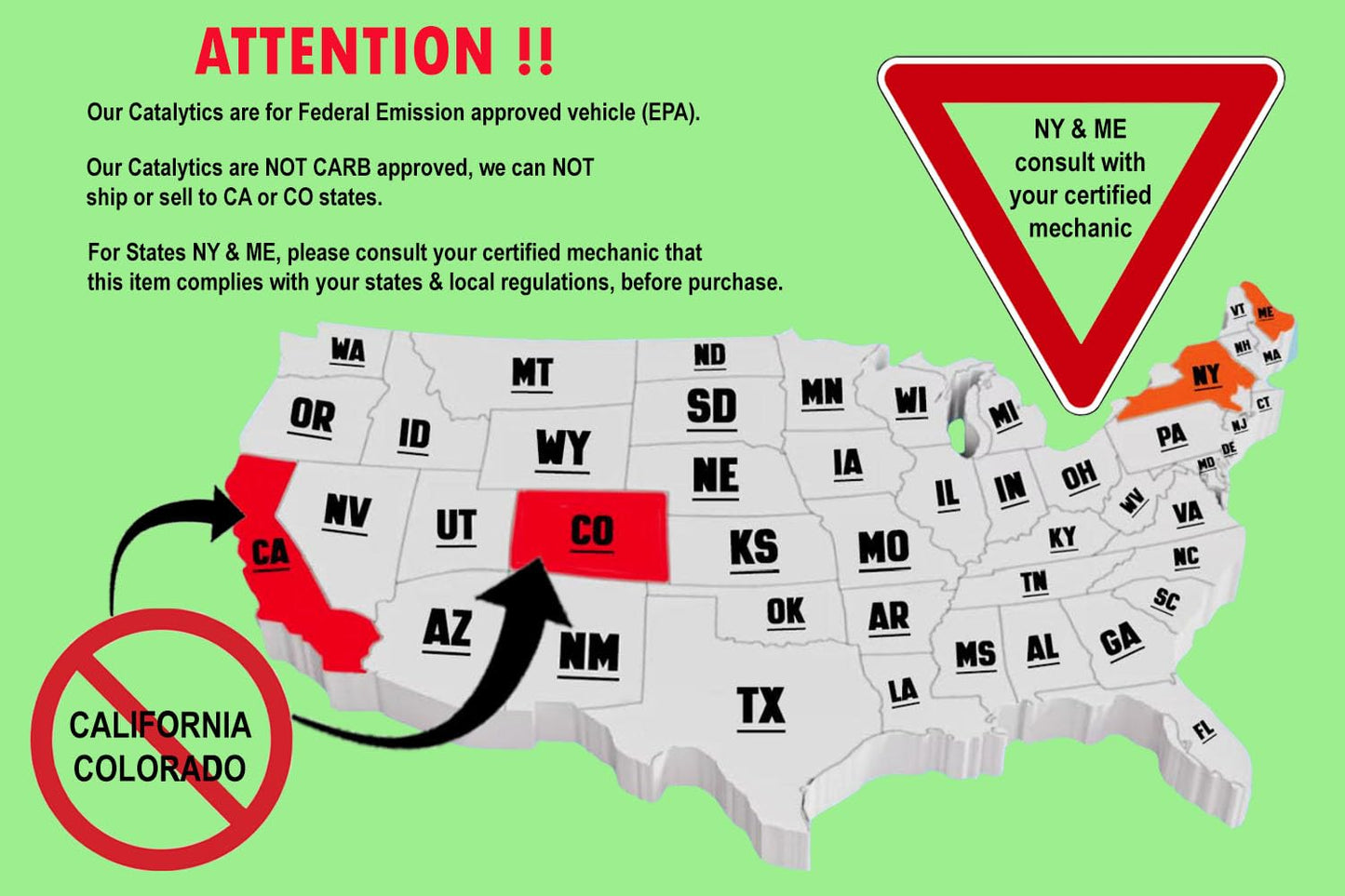 2009-2014 & 2016-2019 Nissan Maxima 3.5L Exhaust System with Catalytic Converter