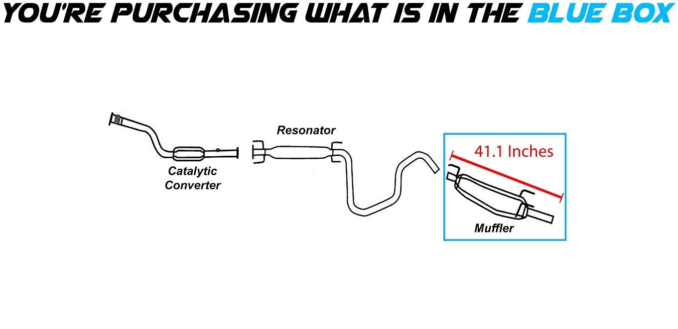 2000-2004 Saturn L LS LW series 2.2L Exhaust Muffler Pipe