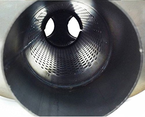 Universal Exhaust Muffler - 2.25"ID Center / 2.25" ID Dual Outlets Reversible