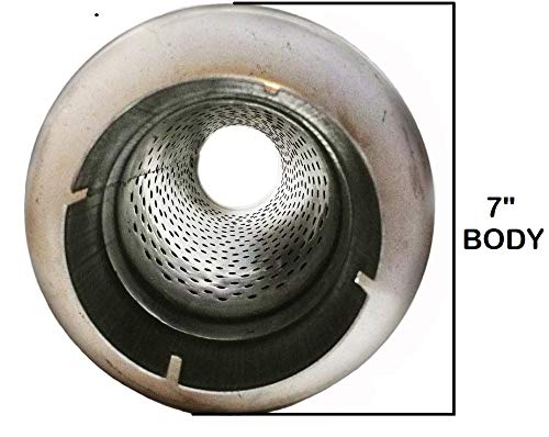 Universal Exhaust Muffler - 5 inches ID inlet / 5 inches outlet 24 inches body 30 inches Long