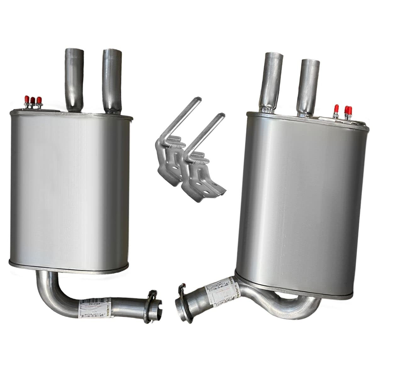 2004-2008 Nissan Maxima 3.5L Resonator and Pair of Muffler Exhaust