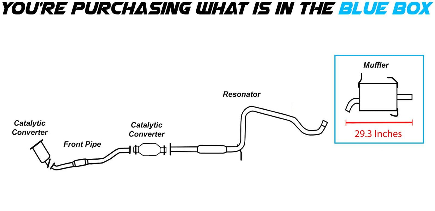 1998-2001 Nissan Altima 2.4L Exhaust Muffler