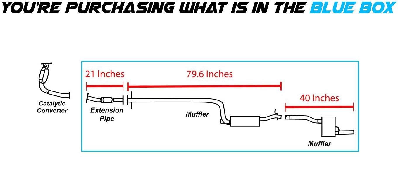 2000-2004 Ford Focus SOHC 2.0L Sedan Exhaust System Kit
