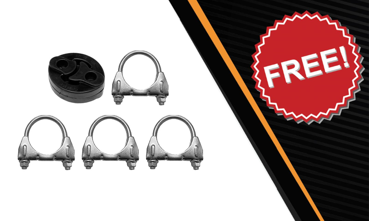 Intermediate Pipe, Muffler and Tail Pipe for 2008-2012 Chevrolet Malibu 2.4L and 2008-2010 Malibu 3.5L