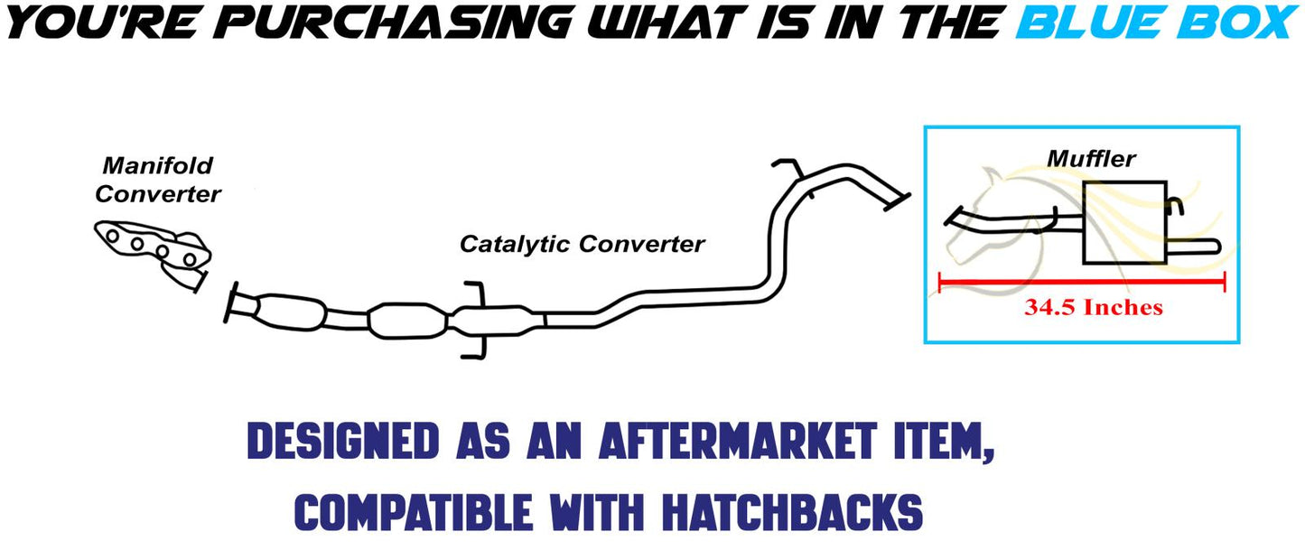 2006-2015 Toyota Yaris 1.5L Hatchback Exhaust Muffler