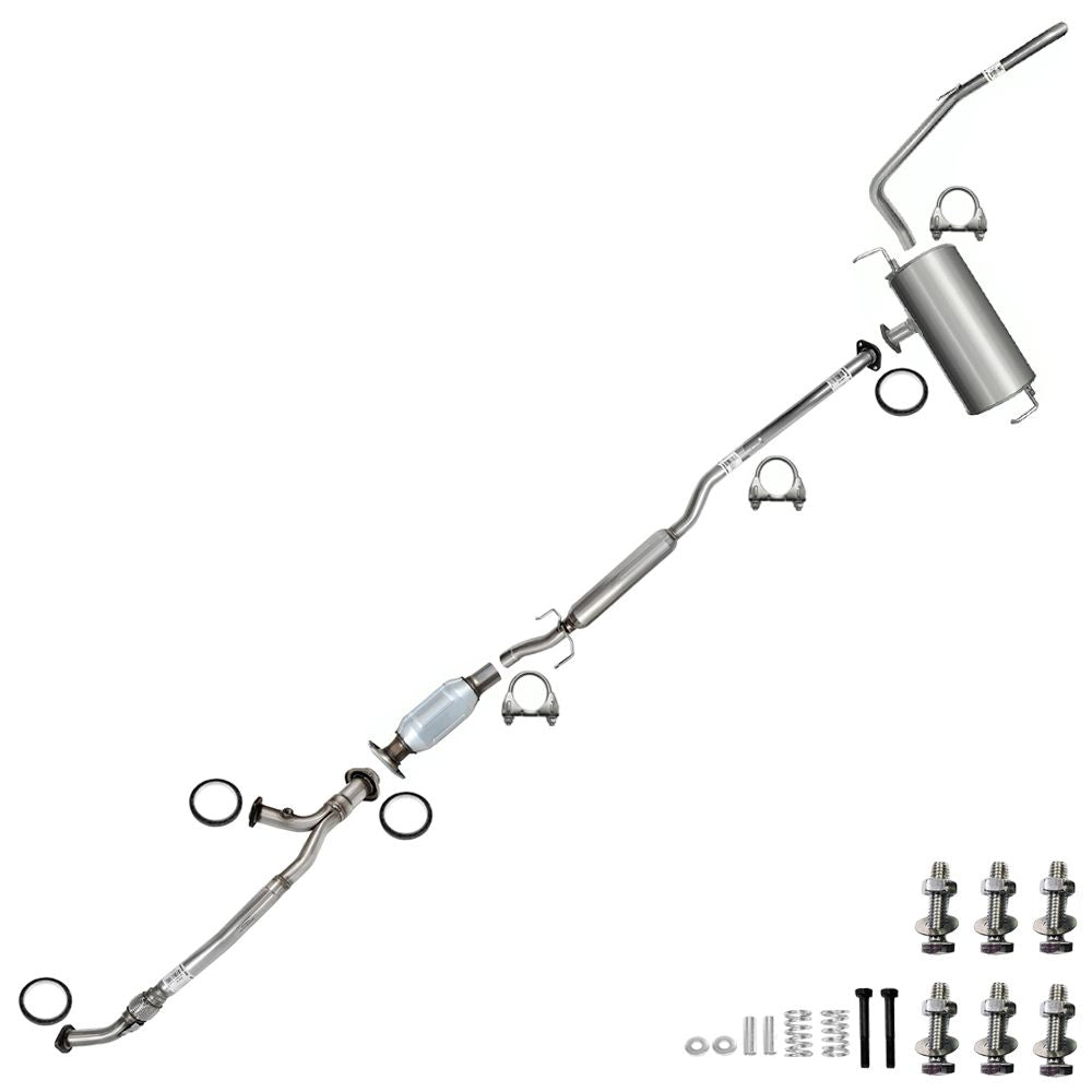 2004-2006 Toyota Sienna 3.3L AWD Catalytic Converter Kit With Flex, Resonator & Y-Pipe