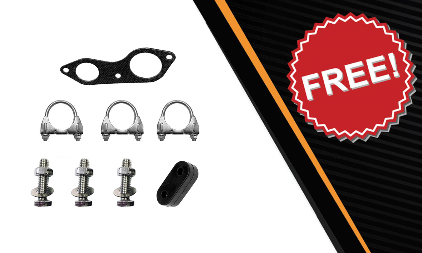 Exhaust H Pipe and Muffler for 1996-1998 Chevrolet/GMC C1500/C2500/K1500 5.7L